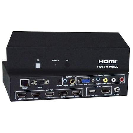 Network Technologies Multi-Format Hd Video Wall Con SPLITMUX-VWC-4HDLC